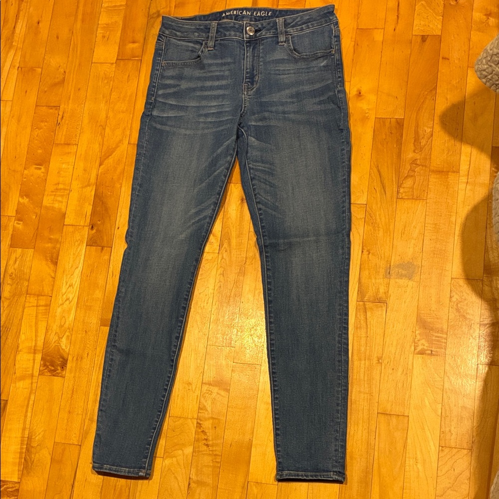 American Eagle Outfitters Men's Blue Skinny Jeans